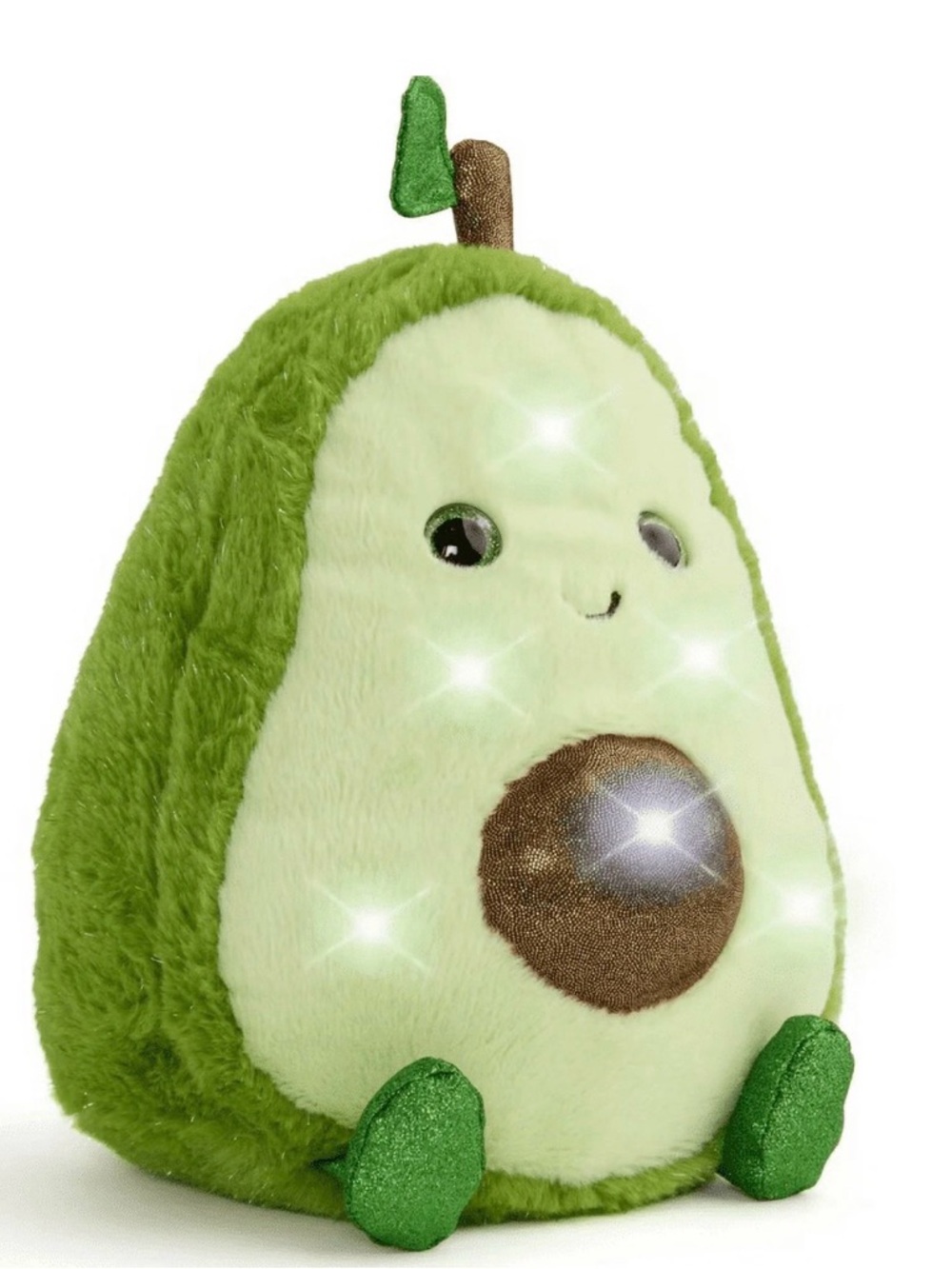 FAO Schwarz Plush Avocado Toy - Green, Light Green, Brown